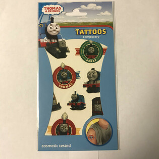 SET TA' TATTOO STICKERS: THOMAS THE TANK ENGINE, 20 x 10 cm (10 pz)