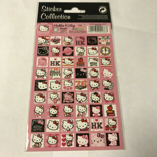 STICKERS: HELLO KITTY, Daqs 20 x 10 cm (10 biċċiet)