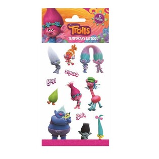 Tattoos Temporanji Trolls - 20 x 10 cm (10 pz.)
