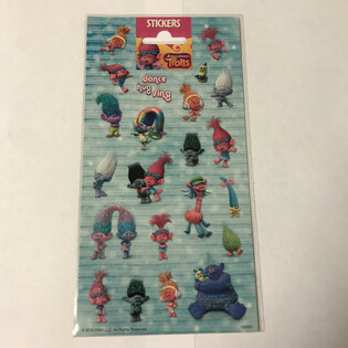 Folja ta' stikers: TROLLS, 20 x 10 cm (10 biċċa)