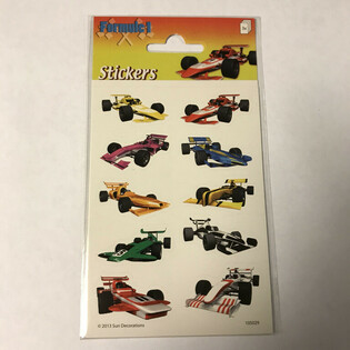 STIKERS: KAROZZI TAT-TLIET FORMULA 1, 16 x 9 cm (10 biċċiet)