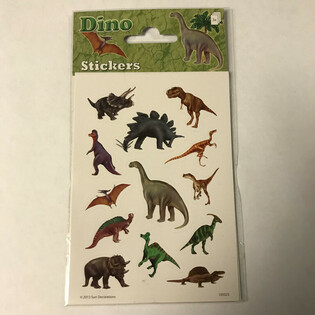 FOLJI TA' STIKERS: DINOSAWRU, 16 x 9 cm (10 pz.)