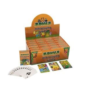 MINI KARTI TAL-LOGĦOB – MUDELL: JUNGLE F’DISPLAY (24 biċċa)