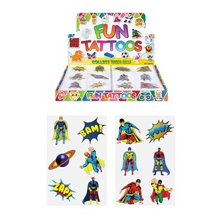 Tattoos Temporanji Divertenti – Mudell: Super Hero (96 pz)