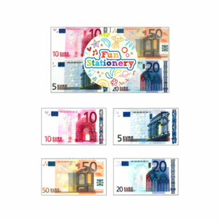 Erasers f'Sura ta' Karti tal-Euro (24 biċċa)