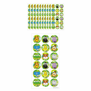 FUN STICKERS – ĠUNGLA, 18-IL STIKER FUQ FOLJA (10 biċċiet)