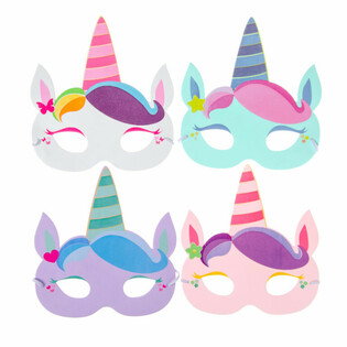 Mix ta' Maskri tal-Foam Unicorn (48 biċċa)