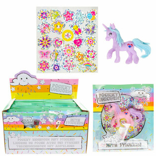 UNICORN TAL-BUT - UNICORN + STICKERS FIL-BAG RIGAL - FIL-DISPLAY (24 biċċa)