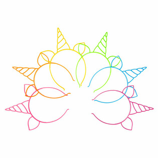 Tiara tal-Unicorn, Mix ta' Kuluri Neon (24 biċċa)