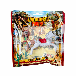 MIX TA' FIGURI TA' COWBOY / INDJAN FUQ ŻIEMEL (12-il biċċa)