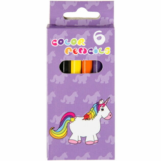 SET TA' 6 LAPSIJIET TAL-KULUR - UNICORN (24 pz.)