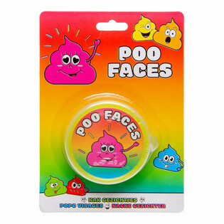 Slime Putty f'forma ta' Kakka Smiley fuq Karta (12-il biċċa)