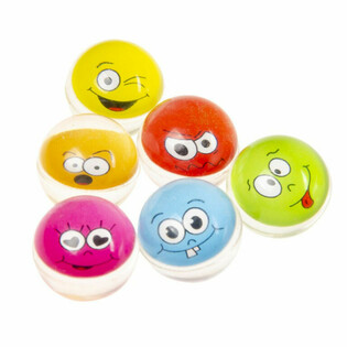 Smiley Bouncy Balls Ø 3.2 cm (50 biċċiet)