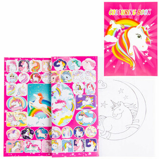 Ktieb tat-Tpinġija Unicorn A4 bi Stikers (12-il biċċa)