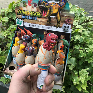 3D Dinosaur Bubble Wands (24 biċċa f'display)