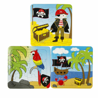 Mix Puzzles tal-Pirati - 14 x 14 cm (50 Biċċa)