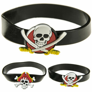 BRAZZULETTI TAS-SILIKON TA' PIRATI, MIX (48 biċċa)