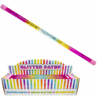 Bastun tal-Glitter tal-Arcobalenu f'Display (36 pz.)