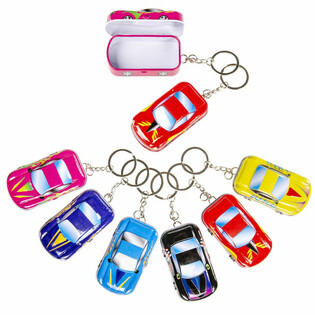 Keychain Kaxxa tal-Metall Forma ta' Karozza (48 biċċa)