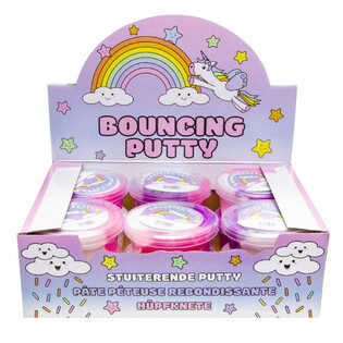 Unicorn Bouncing Putty - Display (12-il biċċa)
