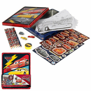 DISNEY CARS 3D Sett tal-Arti u Snajja' f'Kaxxa tal-Landa (12-il biċċa)