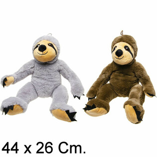 SLOTH KBIR TAL-PLUSH, 44 CM - MIX TA' KULURI (6 BIĊĊIET)
