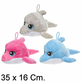 DELFIN KBIR TAL-BELLUS, 35 CM - MIX TA' KULURI (6 biċċiet)