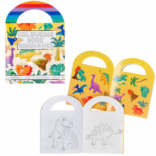 Kotba tal-Kulur tad-Dinosawri bi Stikers (48 biċċa)