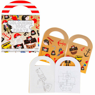 Mini Kotba tal-Kulur tal-Pirati bi Stikers