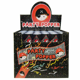 PARTY CONFETTI SHOOTER - PIRATA - F'DISPLAY (24 pcs)