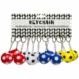 Keychains tal-Futbol tal-Foam - Mix ta' Kuluri (48 biċċa)