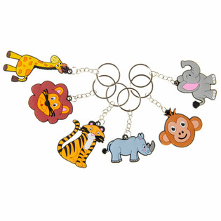 KEYCHAINS TA' ANNIMALI TAL-ĠUNGLA (48 biċċa)