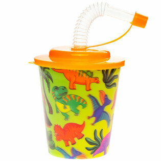 Tazza tad-Dinosawru għax-Xorb/Ġelat bil-Pipetta - 250ml (12-il biċċa)