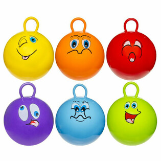 Ballun tal-Aqbeż (Skippybal) - SMILEY - Dijametru: 46 cm (6 biċċiet)