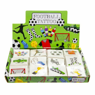 Fun Tattoos Futbol - Display b'48 Pakkett (12-il Tattoo f'kull pakkett)