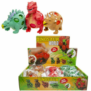 Ballun tad-Dinosawru Squishy Mesh - Display (12-il biċċa)
