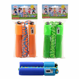 OUTDOOR FUN - skipping rope bil-counter, 2.10 m (6 biċċiet)