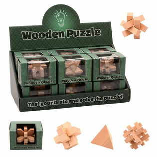 Display tal-Puzzle IQ tal-Injam (12-il biċċa)