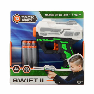Pistola tad-Darts Tack Pro Swift II b'6 Darts Boja