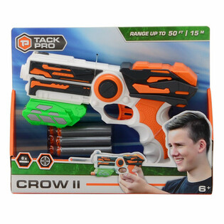 Pistola TACK PRO CROW II b'6 Darts Bojod - 23 cm