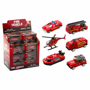 DIE CAST - TAĦLITA TA' VETTURI TAT-TIFI TAN-NAR - SKALA 1:64 - F'DISPLAY (24 biċċa)