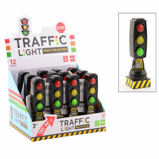 Traffic Light tal-Logħob bid-Dawl u l-Ħoss - Display (12-il biċċa)