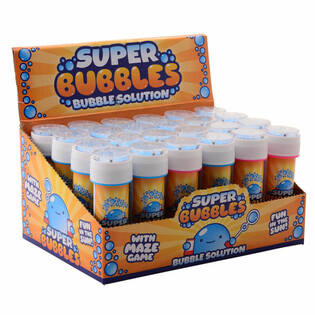 AQUA FUN - BUBBLES TAL-SAPUN, 60ML B'LOGĦBA TAL-PAZJENZA F'DISPLAY (24 biċċa)