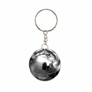 Keychains tal-Ballun tad-Disko tal-Fidda (Sett ta' 12)