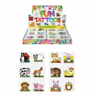 Fun Tattoos - Annimali tal-Farm (96 folja)