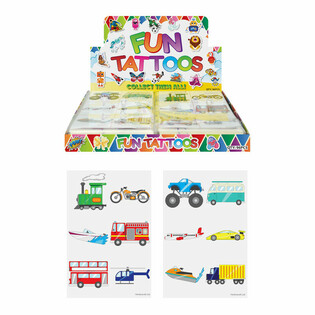 FUN TATTOOS - MUDELL: VETTURI F'DISPLAY (96 biċċa)