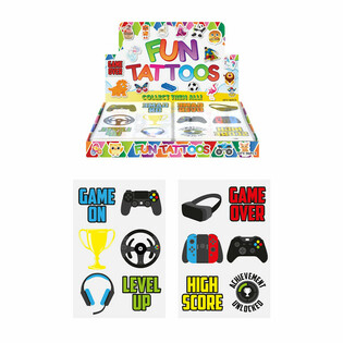 Gamer Fun Tattoos Displaybox (96 folja)