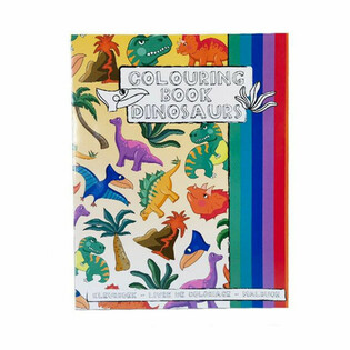 A4 - Ktieb tat-Tpinġija tad-Dinosawri 21x28 cm, bi Stikers (12-il biċċa)