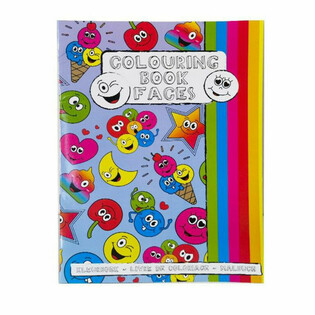 Ktieb tat-Tpinġija A4 Smiley bi Stikers (12-il Biċċa)
