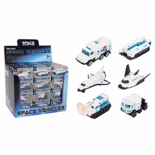 DIE CAST - SPACE ADVENTURE - VETTURI TAL-ISPAZJU, skala 1:64 - f'display (48 biċċa)